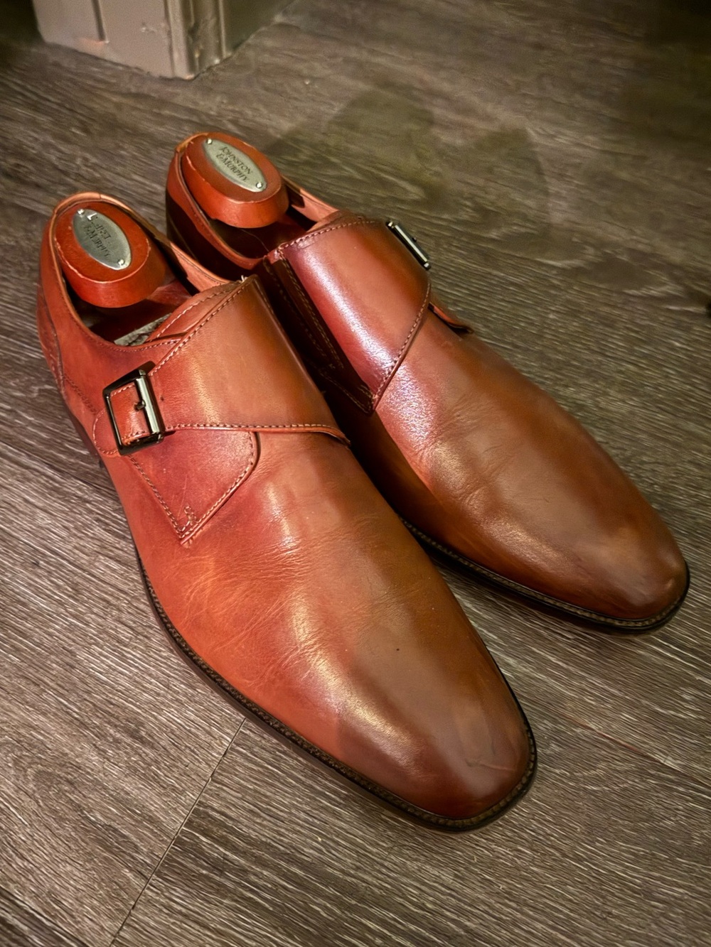 Brown Monk strao Men’s Dress Shoe size 9.5 Florsheim
